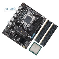 X79 Motherboard Set Kit LGA 1356 with Xeon E5 2420 V2 CPU 8GB(2X4GB) DDR3 Ecc Reg Ram Nvme M.2  -Atx E5-V304
