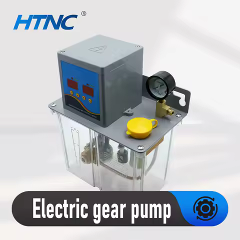 2L 3L 4L CNC Lubrication Pump AC 220V 110V 24V 6mm Auto Electromagnetic Lubrication Pump Oil Output 