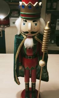 胡桃鉗士兵木偶 52cm 嘴巴可以開合 人偶 娃娃 聖誕用品胡桃鉗士兵又稱房屋守護者