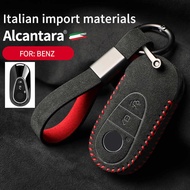 Suitable for Mercedes-Benz Key Cover C-Class C260L Car C2L Imported Alcantara Suede Key Case Cover B
