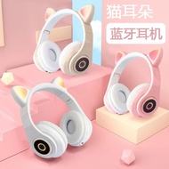 earphone bluetooth headphone bluetooth New Cat Ear Game Bluetooth Headset Headset Cute Girl Mobile P