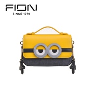 FION Minions Leather Crossbody &amp; Shoulder Bag &amp; Flap Handbag (Yellow)