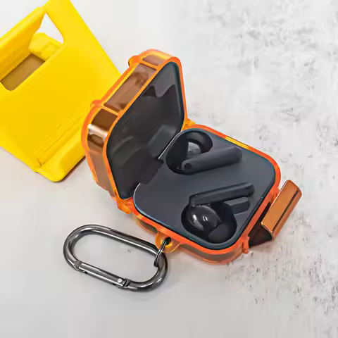 For CMF Buds Pro 2/Buds 2 Plus 2025 Protective Earbuds Case with Carabiner Headphones Case Earphones