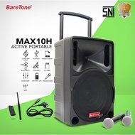 BareTone Active Portable Speaker With USB/Bluetooth (10"/100W) MAX10H