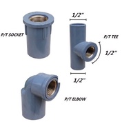 PVC Fitting PT Elbow Socket Tee (Brass Threaded)