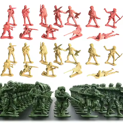 30pcs Army Men Action Figures 5cm Mini Simulation Plastic Ornament Desktop Decoration Sand Table Mod