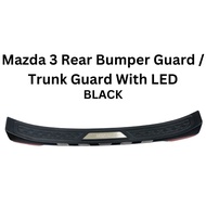 MAZDA 3 REAR BUMPER STEP/ TRUNK GUARD/ BUMPER GRUAD WITH LED