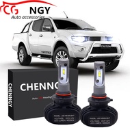 FOR Mitsubishi Triton, year 2007 - 2015 (Head Lamp) - 2pc LED Headlight 6000K WHITE Bulbs Kit Replac
