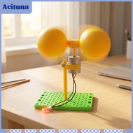 Acituna Miniature Vertical Axis Wind Turbine Model Compact Wind Power Generator Model Portable Scien