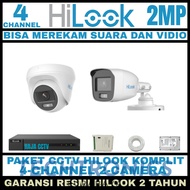 Techtronics | HILOOK CCTV PACKAGE 2MP 4 CHANNEL 2 CAMERA TURBO HD CCTV AUDIO CAMERA