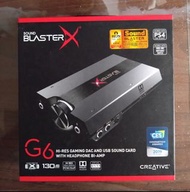 0CREATIVE創新 Sound BlasterX G6 7.1/USB介面/外接式/音效卡