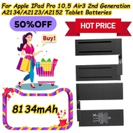 8134mAh For Apple IPad Pro 10.5 Air3 2nd Generation A2134/A2123/A2152 Tablet Batteries