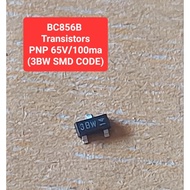 BC856B-215 PNP 65V/100ma (3BW SMD CODE) (10 Pieces Per Pack) transistor