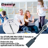 GOSSIP Power Adapter Cable, USB-C Female To DC PVC Cable DC Plug, High Quality Weatherproof 0.12m Gr