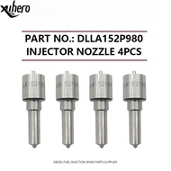 4Pcs Diesel Fuel Injector Nozzle Tip DLLA152P980 for Isuzu Elf DMax Mazda Titan 4JJ1 4JJ1T 4JK1 0934