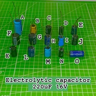 Electrolytic capacitor 220uF 16V
