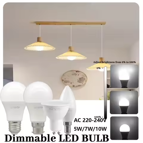8pcs Dimmable LED Light Bulb E27 B22 E14 GU10 3000K 4000K 6000K Warm White Daylight White Indoor Flo