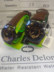 Jam Tangan Pria dan Wanita CHARLES DELON Original tanggal aktif