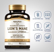Piping Rock Super Lion's Mane Mushroom 2100 mg 90 Vcaps