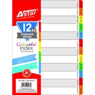 Astar Plastic Index Divider 1set