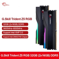 [Original]G.Skill Trident Z5 RGB 32GB (2X16GB) 288-Pin SDRAM DDR5 6400MHz 6800MHz 7200MHz 7600MHz 78