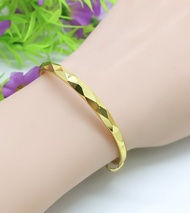 Gelang Bangle Dubai Kotak Polos Emas 24k