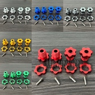RC hex 4Pcs 17mm Hex Nuts Splined Wheel Hubs 5353X for RC Traxxas 1/10 E-MAXX Summit E. REVO REVO 3.