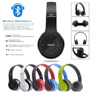 P47 Wireless Bluetooth On-Ear Headphone Headset 5.0 Bluetooth With Microphone Noise Cancellation Pigfly