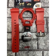 SET DW6900 MERAH INITIAL D BNB + G BUTTON + FP + BL + BUCKLE JAPAN