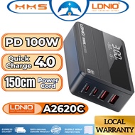 LDNIO A4809C Desktop Charger PD 100W Super Fast Charging Desktop Charger Laptop Adapter 150cm Power 