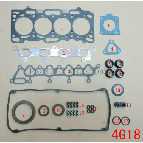 4G18 Engine Full Gasket Set kit for Mitsubishi LANCER LING kuda sparce star colt plus (taiwan) 1.6L 