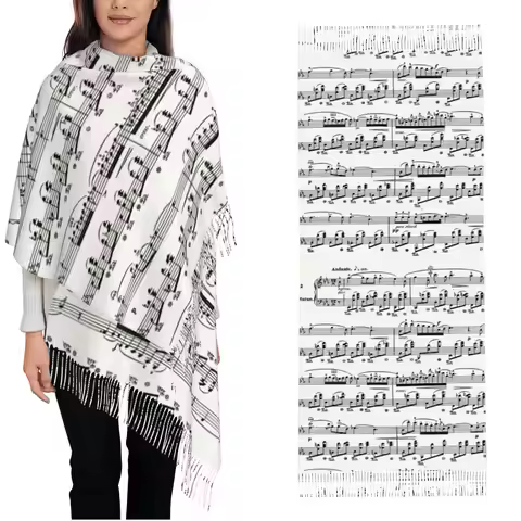 Nocturne By Chopin Piano Chopin Nocturne Shawl Wrap Womens Winter Large Long Scarf Pashminas Shawl S