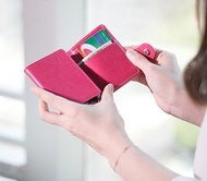 彷皮防RFID盜取信用卡保護套錢包  sfjckp PU Leather RFID Blocking Card Holder Wallet toe bag 多功能袋 背囊 大容量 shoulder b
