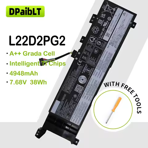 DPaibLT NEW 7.68V 38WH L22D2PG2 L22C2PG2 L22B2PG2 L22M2PG2 LAPTOP BATTERY For Lenovo V14 V15 G4 IAH 