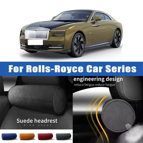 Top Quality Car Headrest Neck Support Seat Soft Neck Pillow Breathable For Rolls-Royce Phantom Ghost