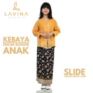 Lavina – Premium Modern Traditional Children's Encim Kebaya with Elegant Brocade for Parties, Gradua