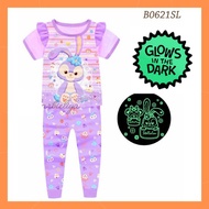 Barbieliya Stella Lou 621S Glow In The Dark Baju Tidur Budak Perempuan Girls Pyjamas Cotton Pajamas 