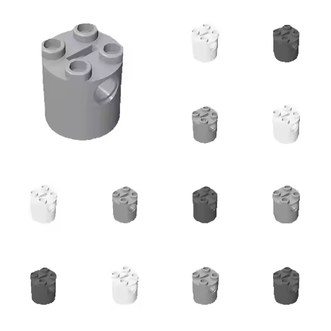10pcs 30361 Round 2x2x2 Building Blocks Kit Robot Body Bottom Axle Bricks Particle Educational Toys