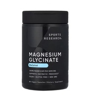 美國正品/ Sports Research Magnesium Glycinate 甘氨酸鎂 160mg 90粒