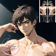 Male Character Dakimakura Cover - Custom Printed Anime Husband Pillow Strong man