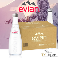 Evian Natural Mineral Water (Glass), 20 Bottles x 330ml (BBD: September 2025)