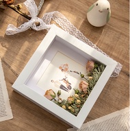 A4 8R 6R 8x8 7x7 square frame hollow 3cm photo frame artwork frame 深中空相框3cm 手工相框 bingkai gambar dan