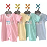 [TOMS] MIYO (1pcs) COLORED Square Jumper | Baby Jumpsuit | Baby Clothes | Newborn Baby Bodysuit Jump