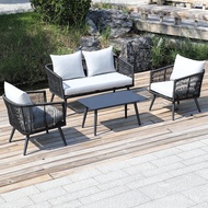 Balcony Garden Casino Outdoor Leisure Furniture Rattan Bedroom Outdoor Sofa Rattan Chair Sofa Terrac