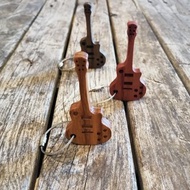 Personalized Guitar Keychain, Custom Wooden Keychain, Keychain For Boyfriend