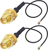 UFL to SMA M.2 NGFF IPX MHF4 to RP SMA Female (Male pin) RF Pigtail WiFi Antenna Extension Cable 0.8