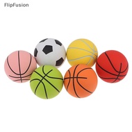FF 6CM Mini Rubber Basketball High Elastic Dpression Toy for Kids Outdoor Sports PH
