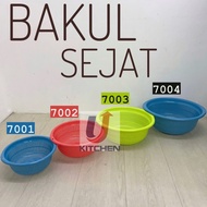 Bakul Sejat Bulat Plastik Besar / Sejat Beras / Penapis Beras Plastik / Tapis