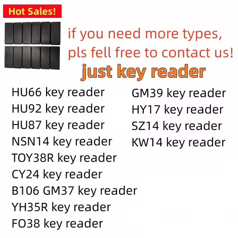 Lishi Tool key reader HU66 HU92 HU87 NSN14 TOY38R CY24 B106 GM37 GM39 YH35R FO38 HY17 SZ14 KW14 key 