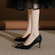 Huizhou 2025 Spring/Summer Women's Sheepskin Pointed Toe High Heels